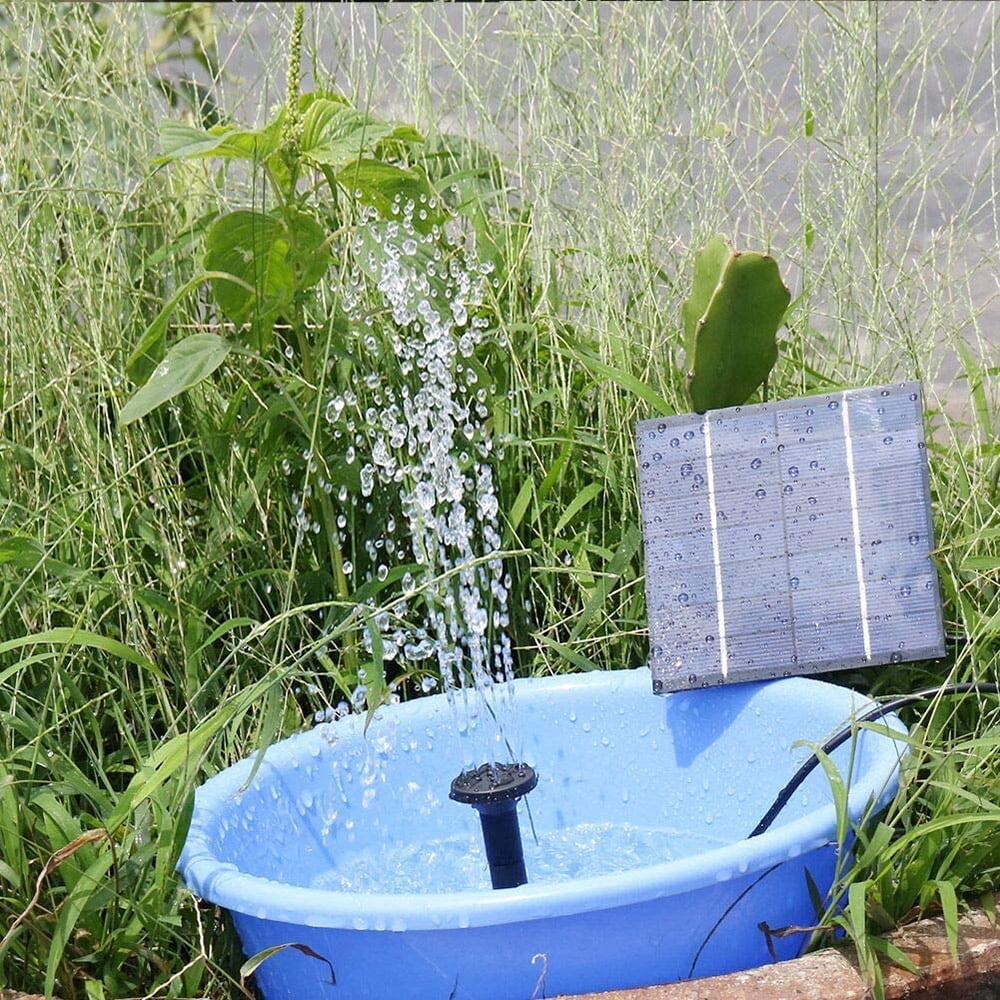Anself Solar Fountain Pump Solar  Bird Bath Fountain Solar Panel Water Pump for Garden Pool