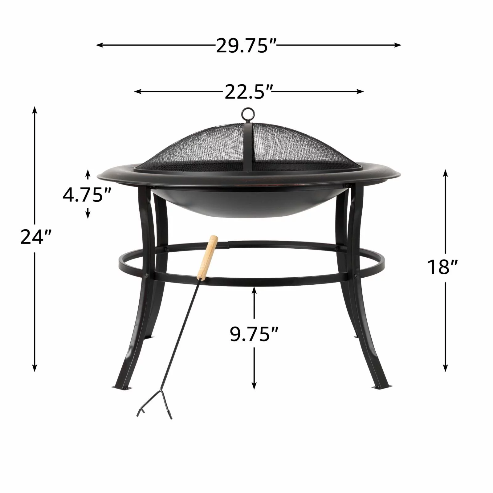 Fire Sense Tokia 30 diam. Fire Pit