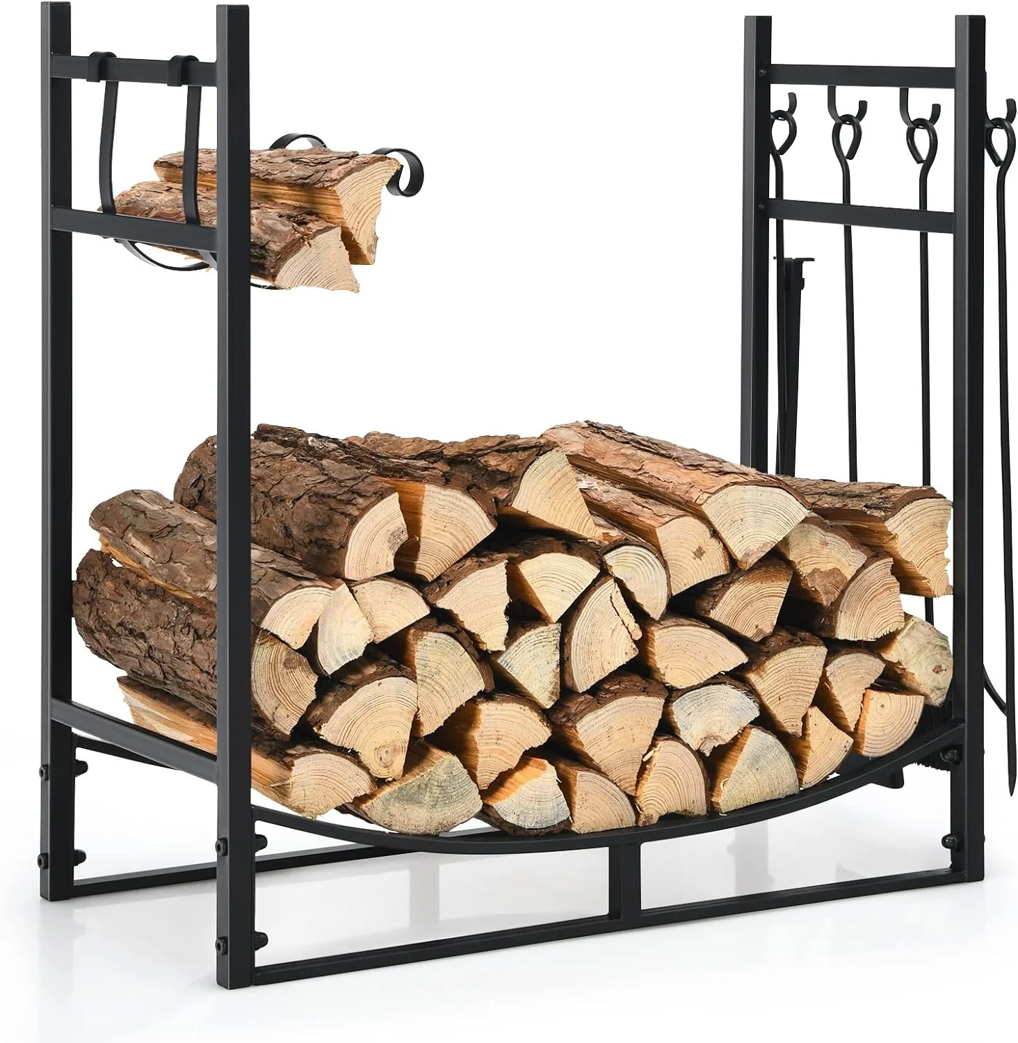 Hysache Firewood Rack with 4 Tools, 36