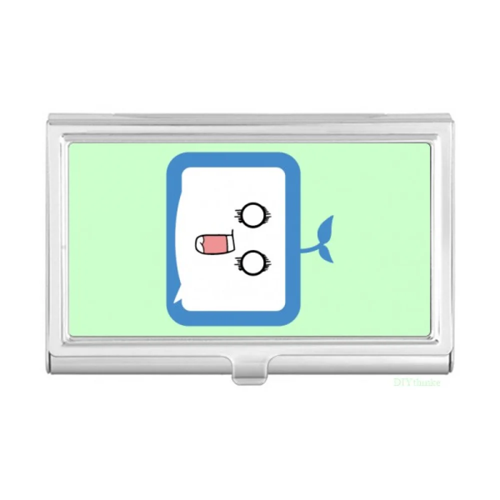 Saplings Surprised Small TV Happy Original Business Card Holder Case Pocket Box Wallet