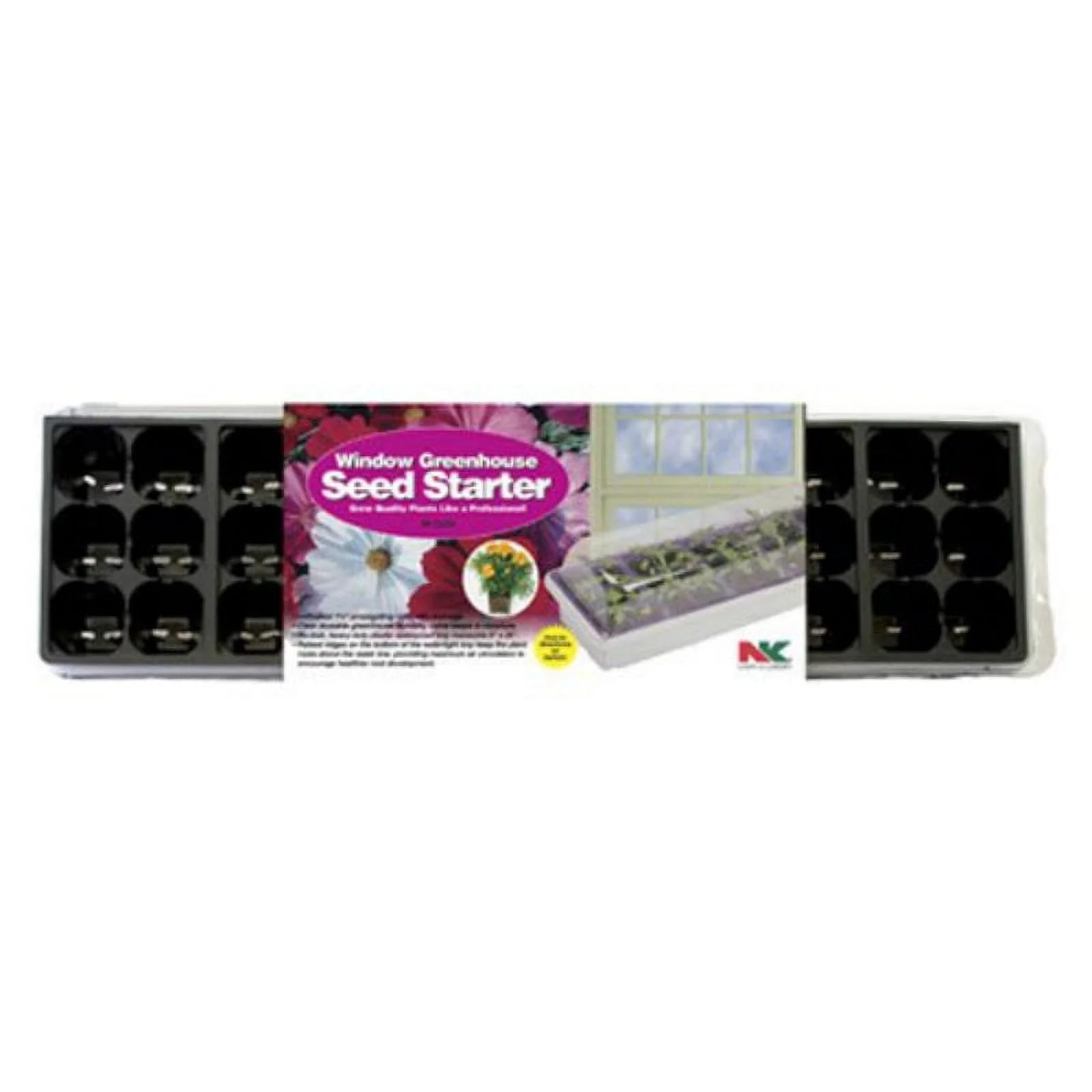 NK P35H Window Greenhouse Seed Starter with Clear Dome, 5.5