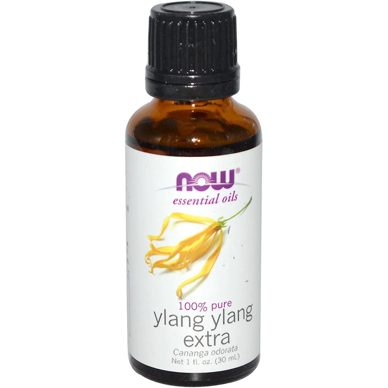 NOW Foods Essential Oils Ylang Ylang Extra - 1 fl oz Pack of 4