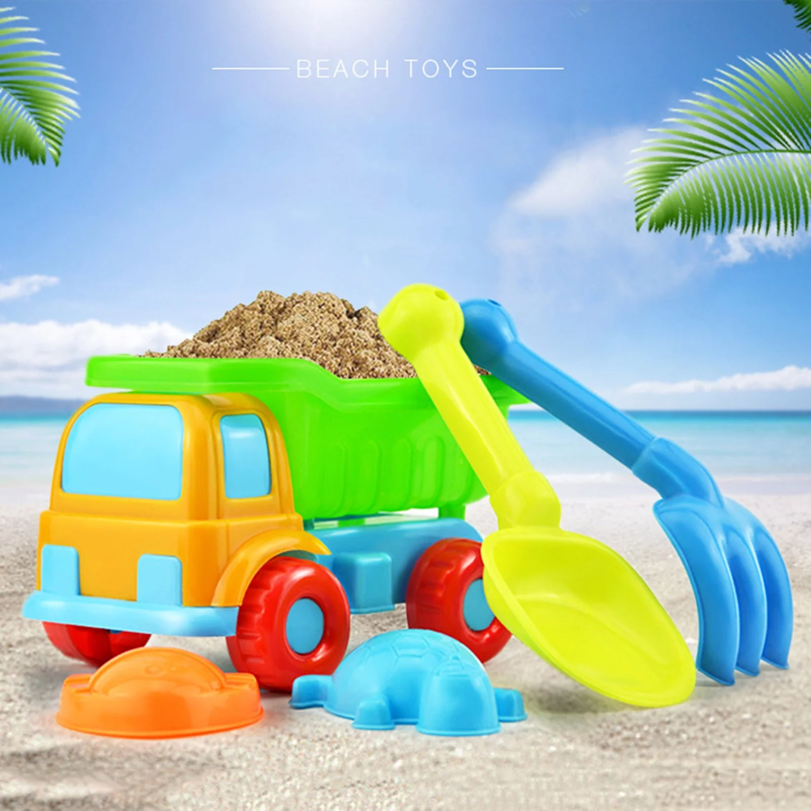 Mnycxen 5 Piece Beach Toy Sand Set Sand Play Sandpit Toy Summer Outdoor Toy