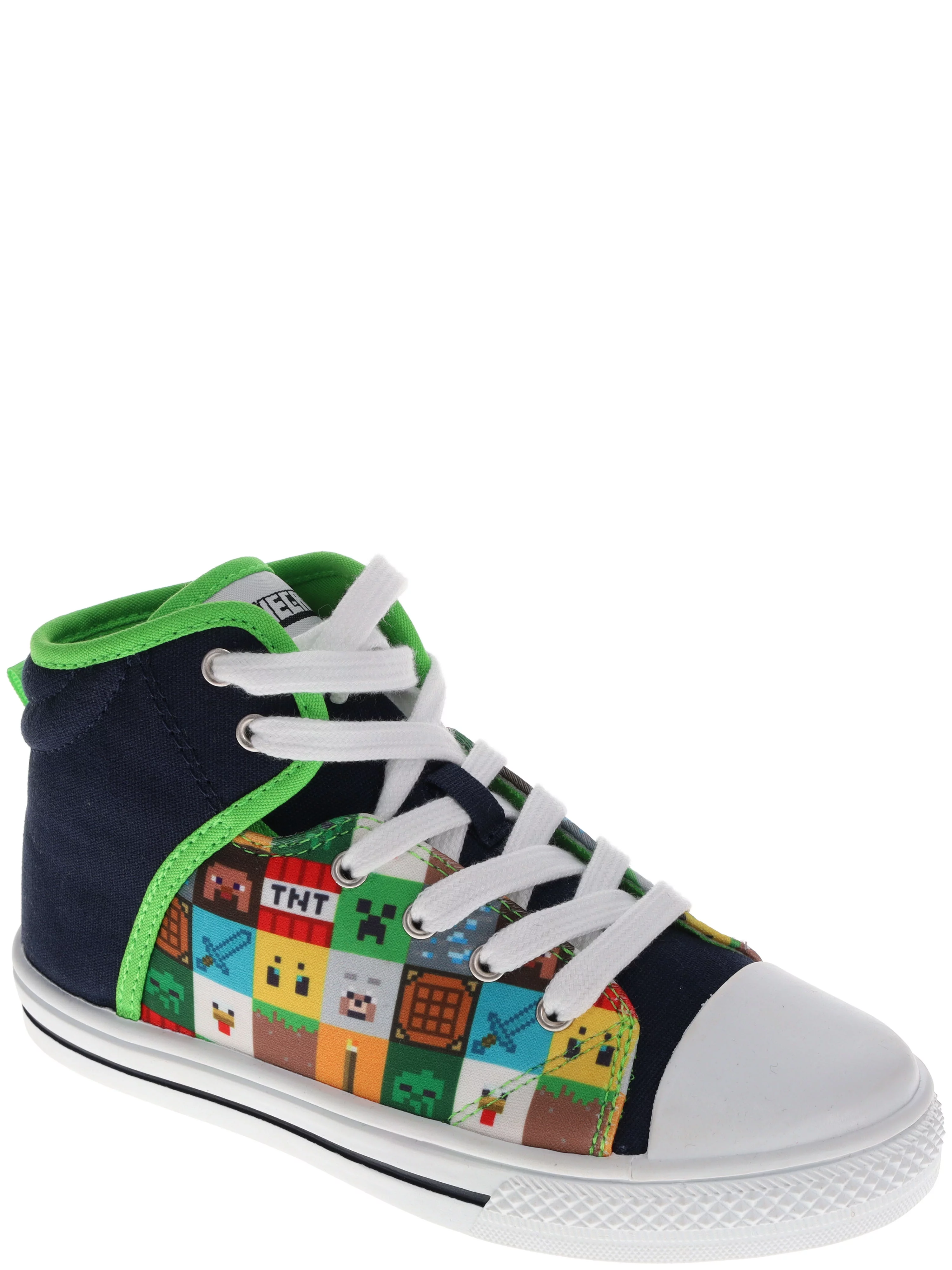 Minecraft Hi Top Canvas Sneaker, Sizes 12-3