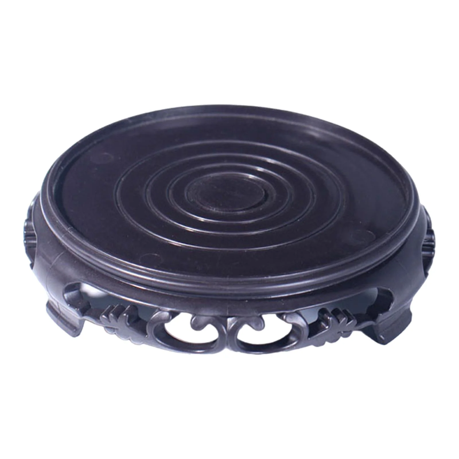 oshhnii Flower Pot Base Antique Collectible Base Plant Holder for Home Garden Office