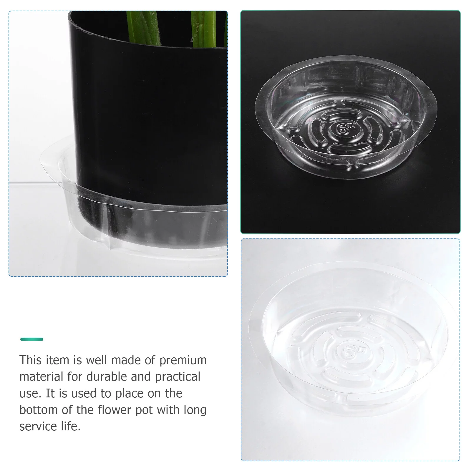 Guichaokj 25Pcs Plastic Plant Flowerpot Saucers Planting Pot Holder Planter Drainage Trays