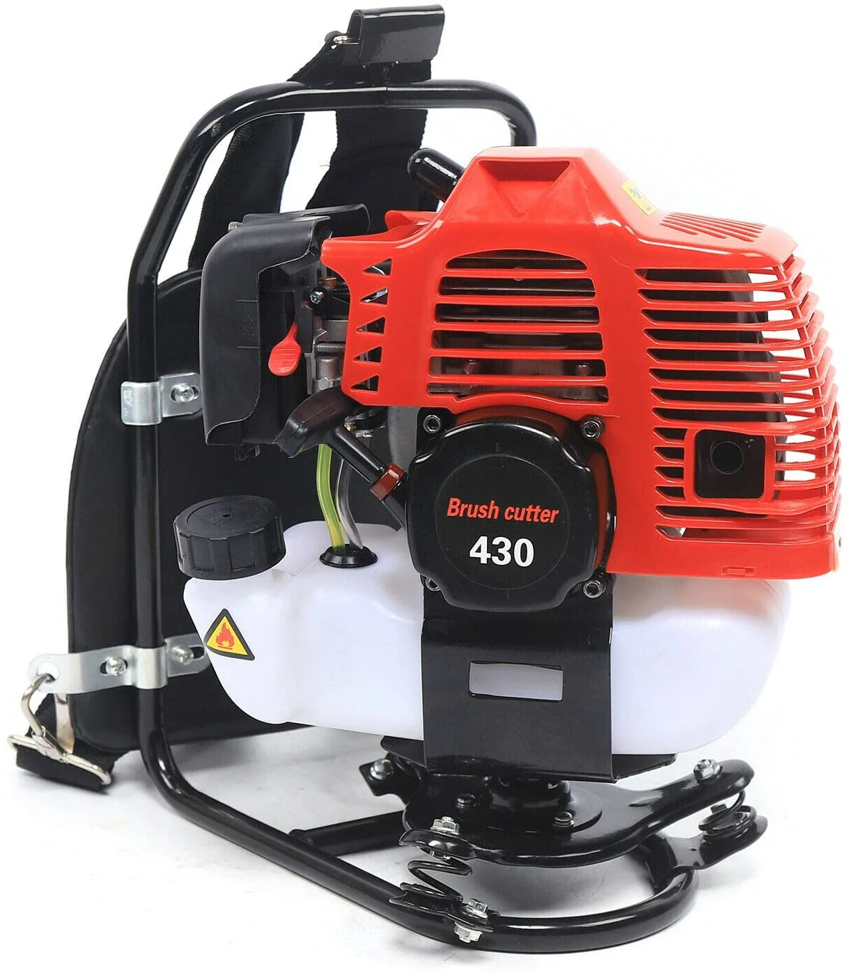 Fetcoi Tiller Cultivator, 52CC 1.7HP 2 Stroke Gas Powered Backpack Garden Rototiller Cultivator Hedge Trimmer Yard Tilling Tool