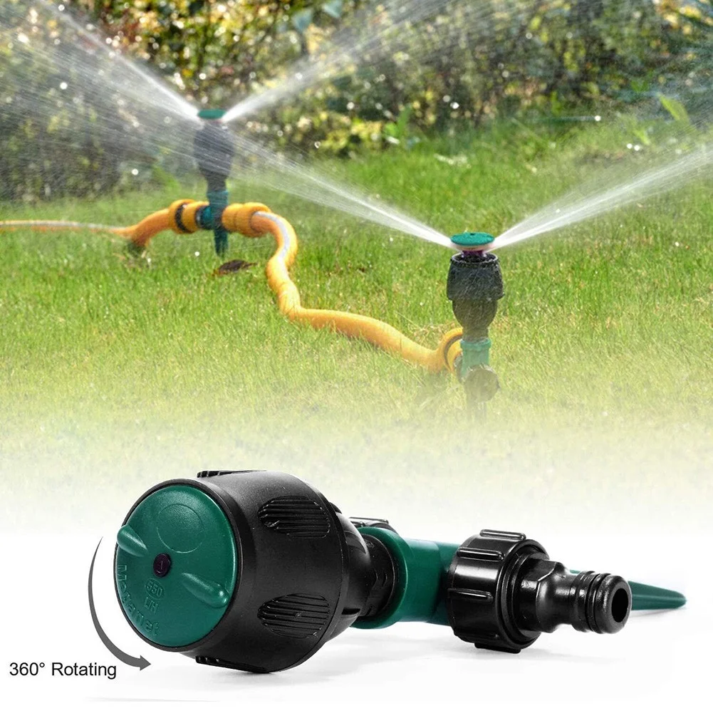 360° Rotating Adjustable Garden Lawn Water Sprinkler Grass Irrigation Sprayer