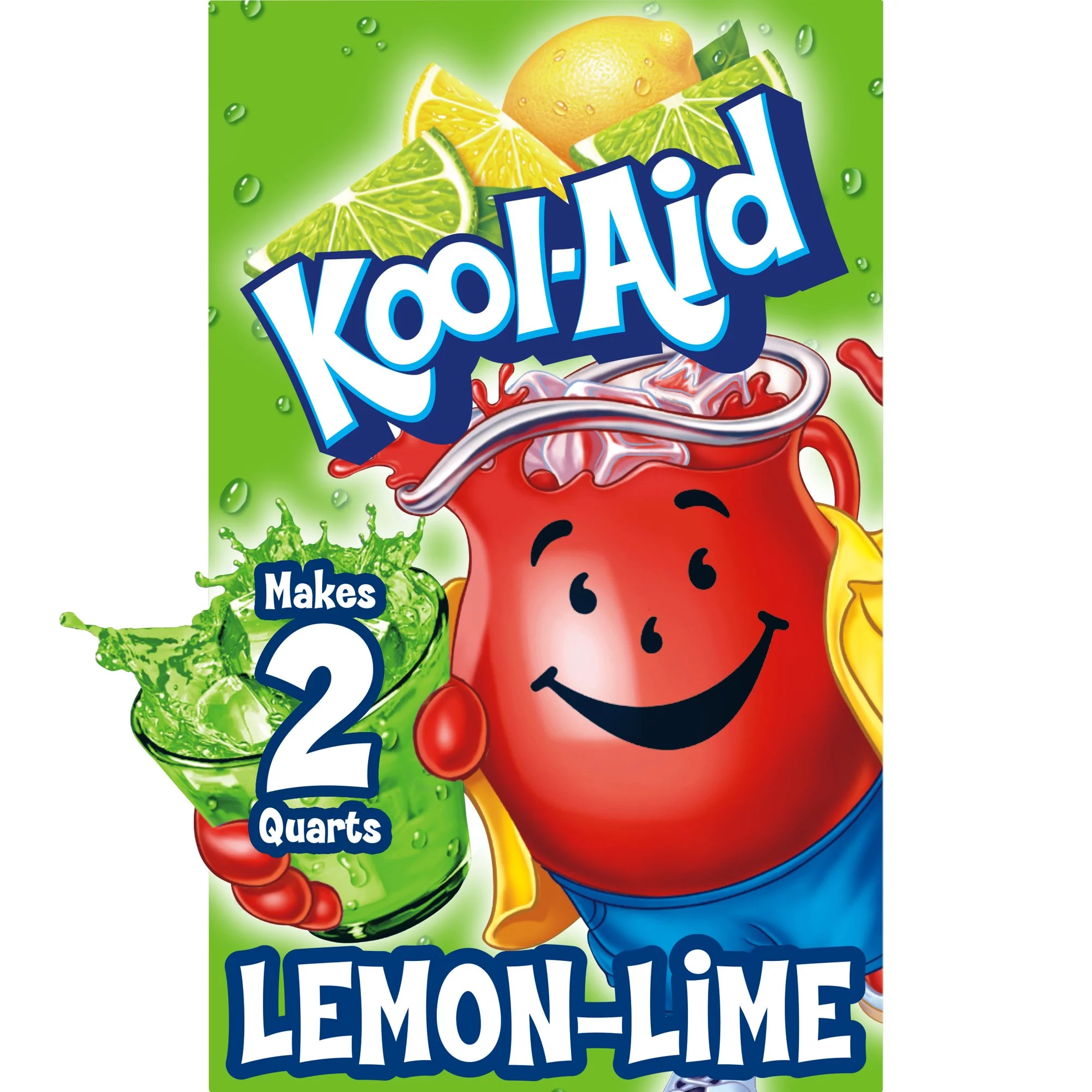 Kool-Aid Soft Drink Mix Lemon Lime Unsweetened, Caffeine Free 0.13 Oz., (12 Pack)