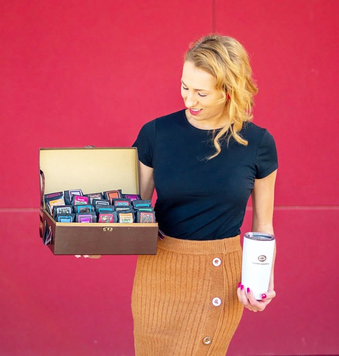 Coffee Trunk Of Samplers | 20 Ground Samples | Light-Medium Roast | Coffee Gift Basket |