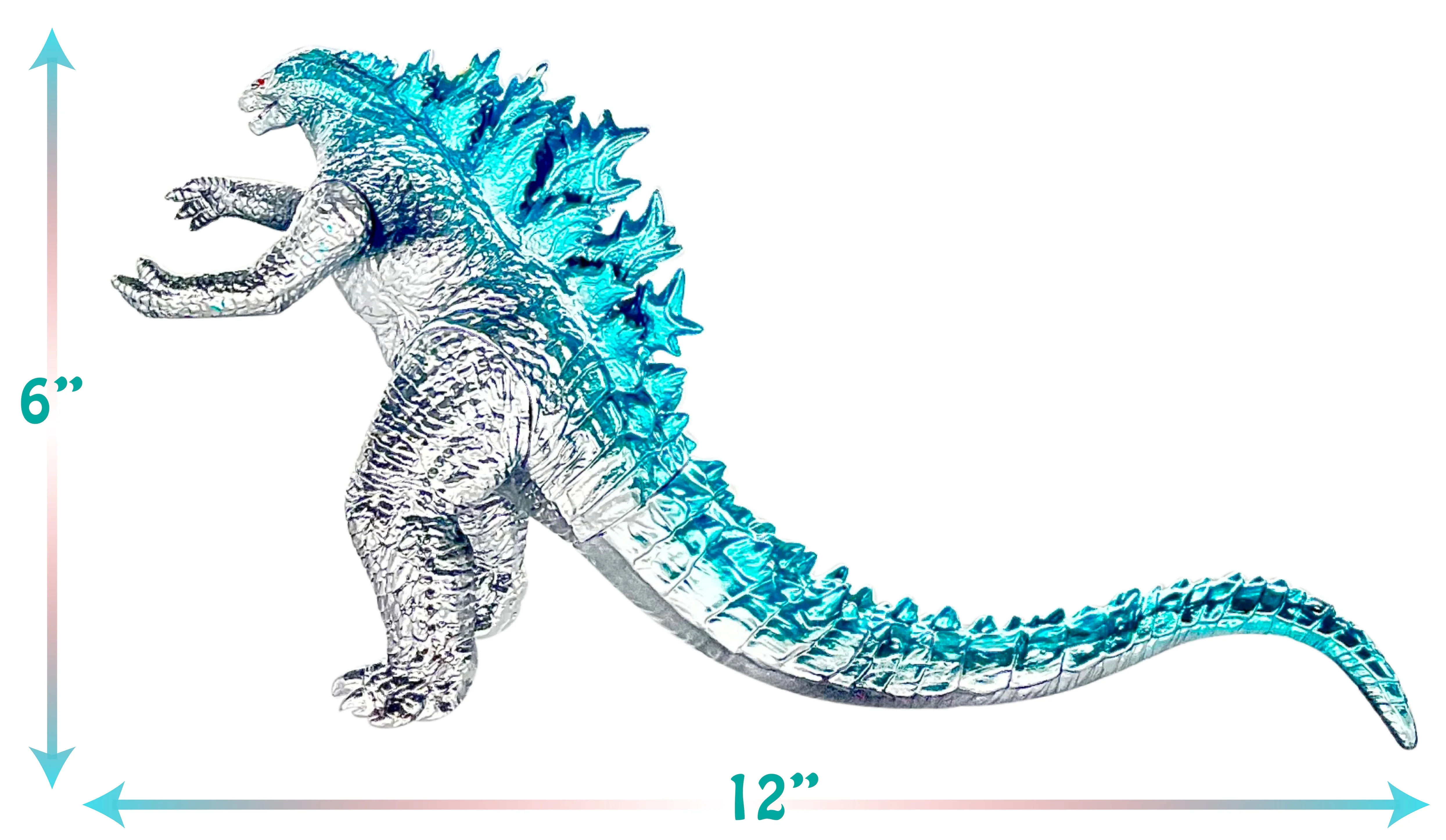 TwCare Godzilla vs. Kong Toy Action Figure: King of The Monsters, Movie Series Movable Joints Soft Vinyl, Travel Bag