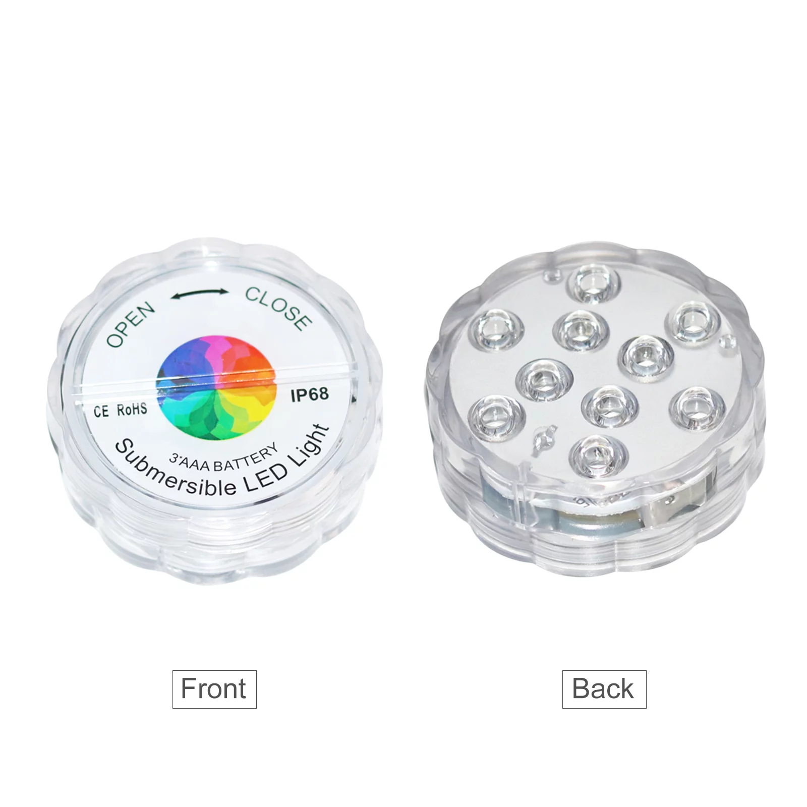 Arealer Swimming pool lamp,Remote Battery Operated With 16 Colors 16 Colors Remote Pool Waterfall Party Pool Led Waterproof Colors Remote Battery Tub Pond Pool Battery Operated Pool Lamp Tub Pond