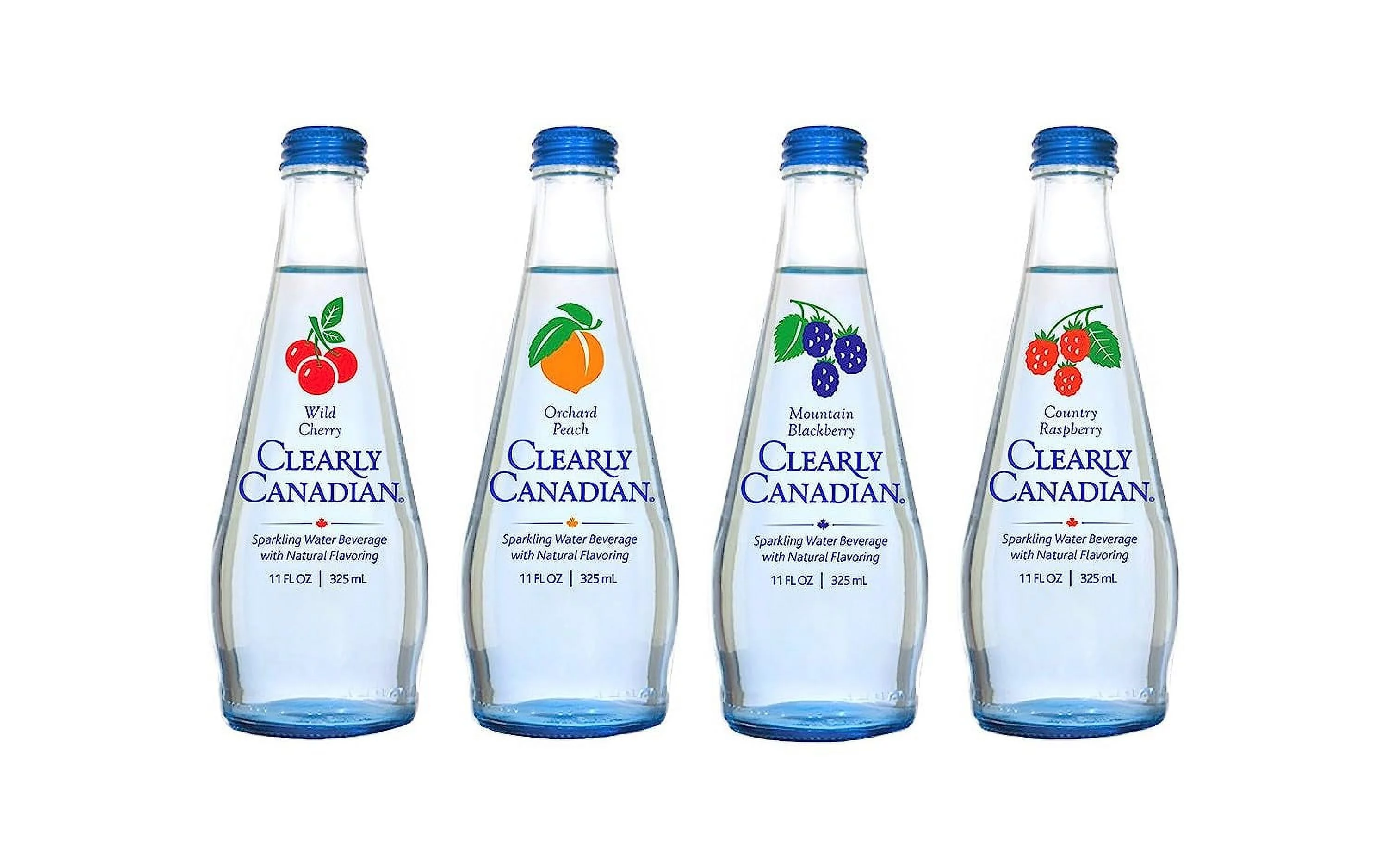 Sparkling Flavored Water (4 Flavor Sampler, 4 Pack Sampler)