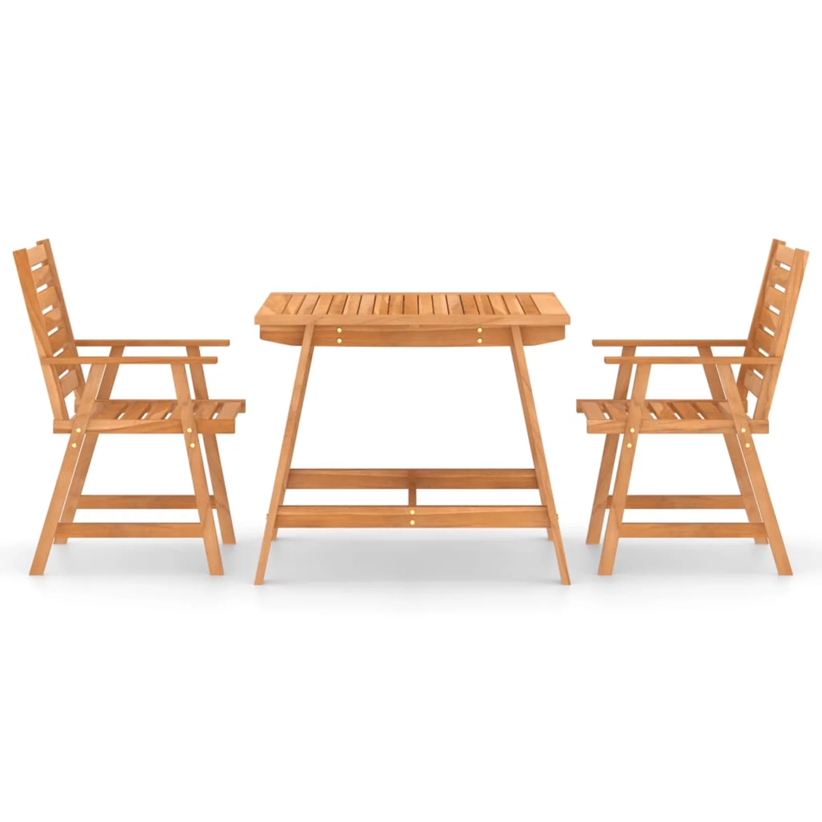 Andoer parcel,Table And Patio Set 3 Piece Furniture Table Set Teak And Chair Balcony Set - 3 Vidaxl Modern Patio 2 Chairs And Chairs - Patio Conversation Patio And 2 Chairs