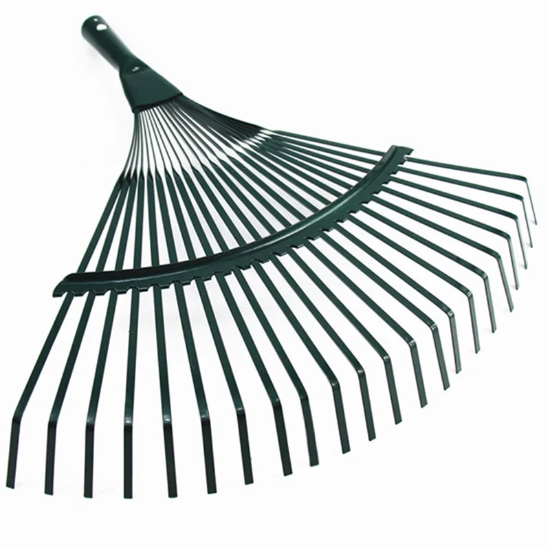 Realmote Rake 22 toothed Rake dead leaf Rake steel wire garden Rake gardening tools agriculture