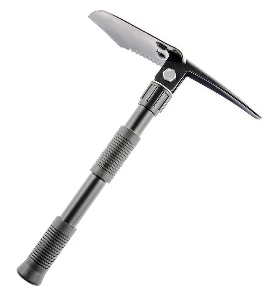 (2) 3-in-1 Mini Folding Shovel Pick Saw With Carrying Case