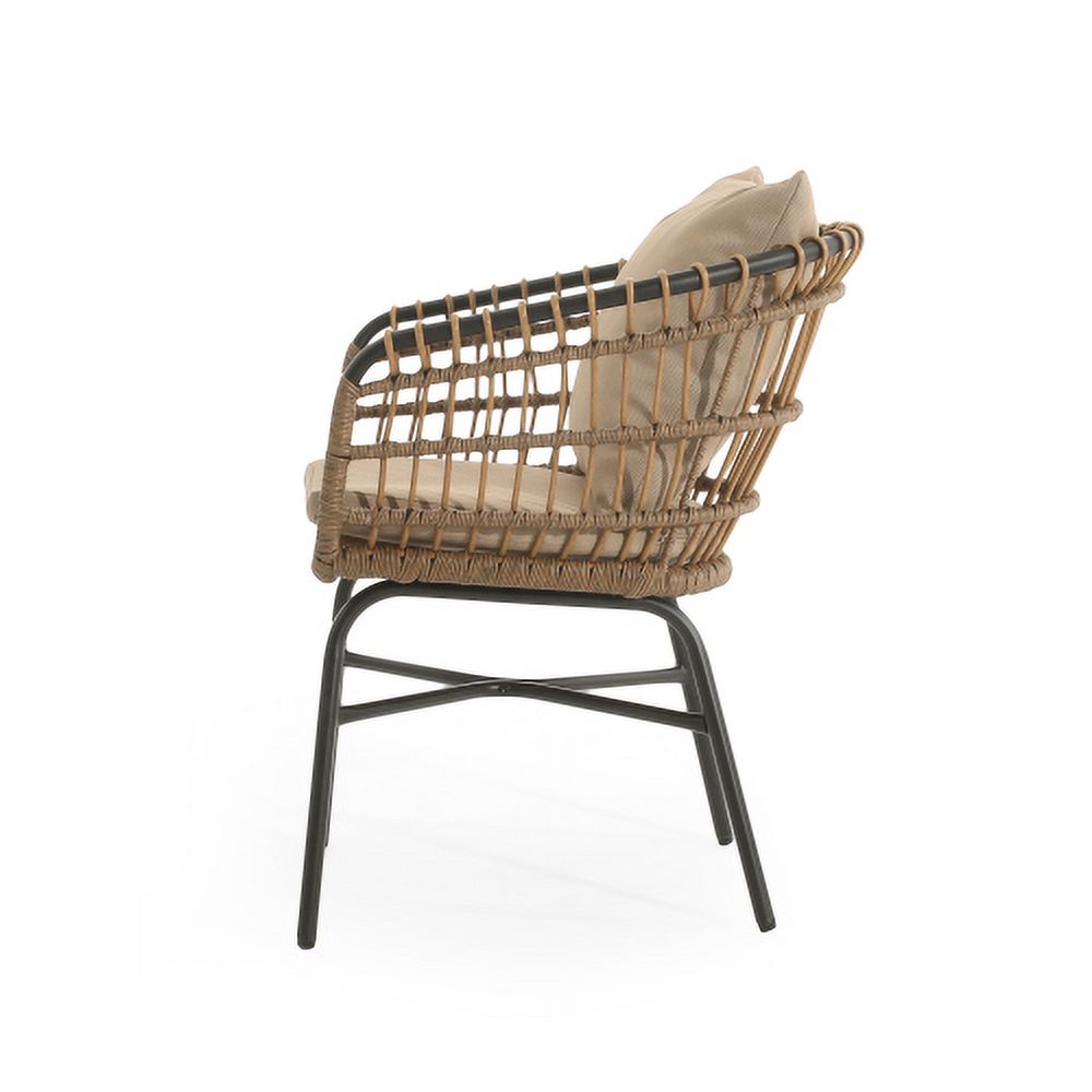 Buumin Outdoor Patio chair with cushions(Set of 2)