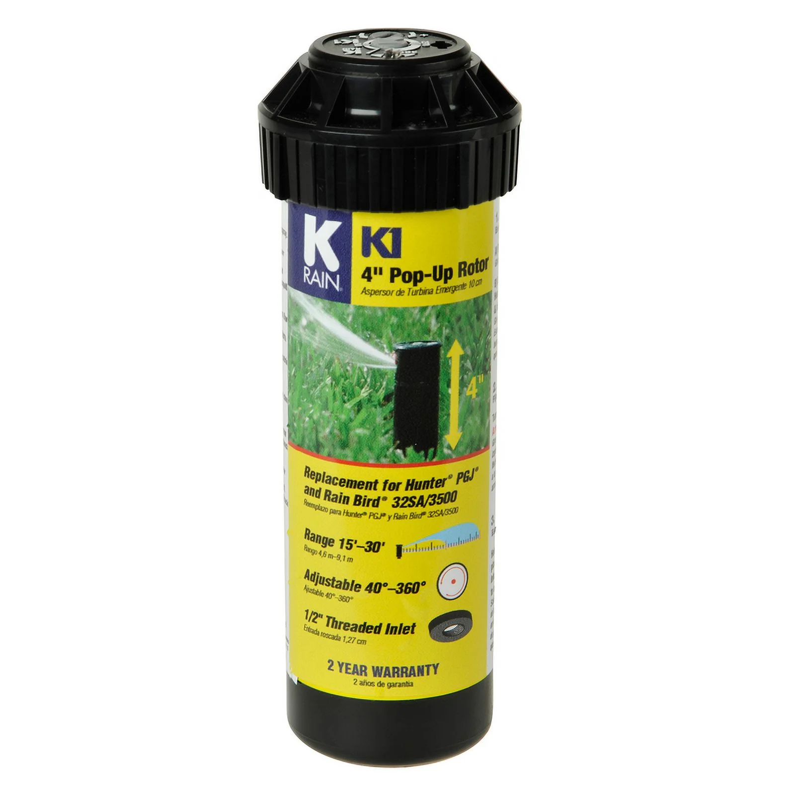 1 Pc, K Rain K1 4 In. H Adjustable Pop-Up Rotor