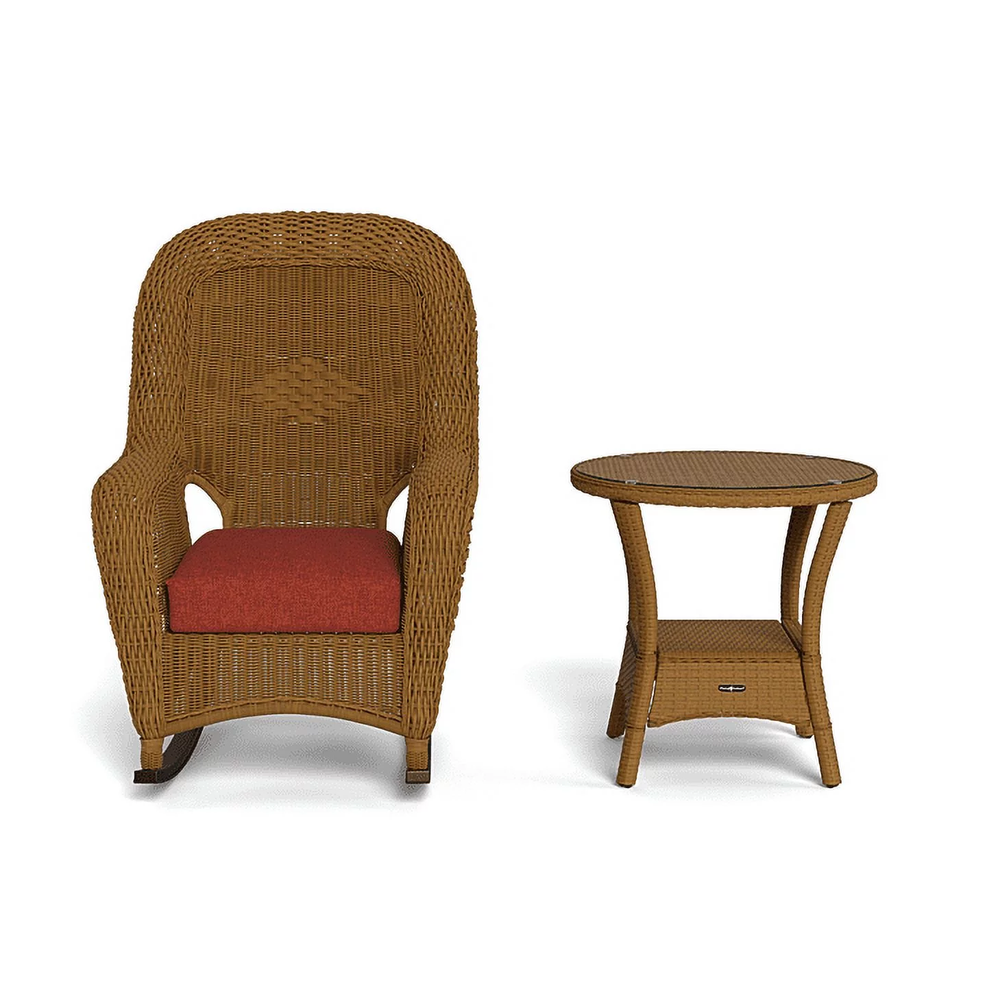 Tortuga Outdoor Sea Pines Rocker and Table Bundle - Mojave