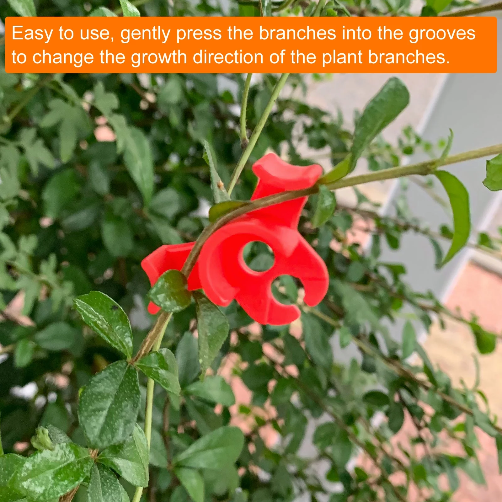 Uxcell 90 Degree Plant Bending Clip Stem Fixing Branch Shape Buckle Red 40 Pack