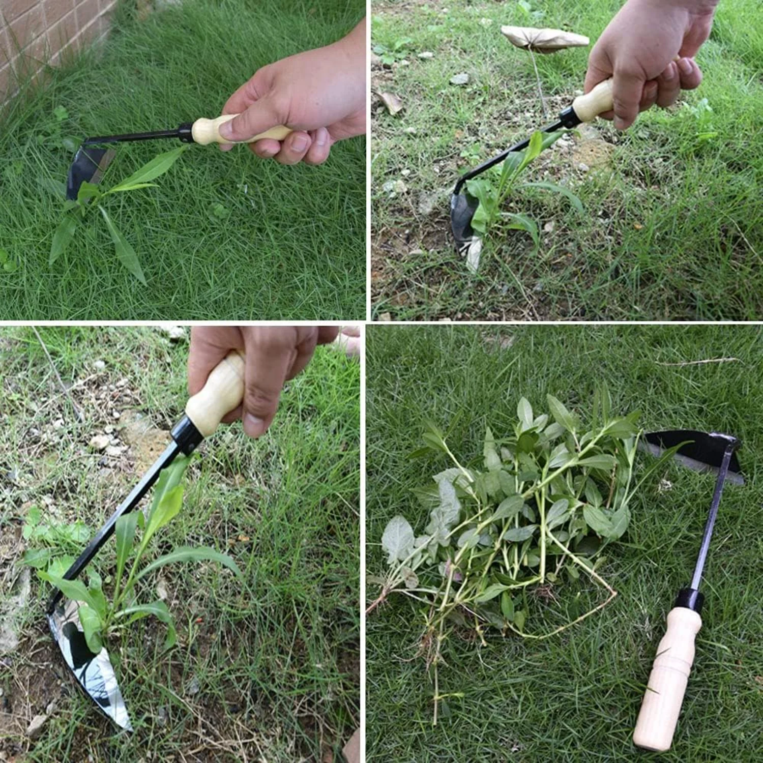 Hand-held Hoe/Hoe and Garden Hoe/Weeding Sickle  Sickle Garden Hoe The Hand Weeding Tool  and Comes with a Pair of Garden Gloves with Claws.