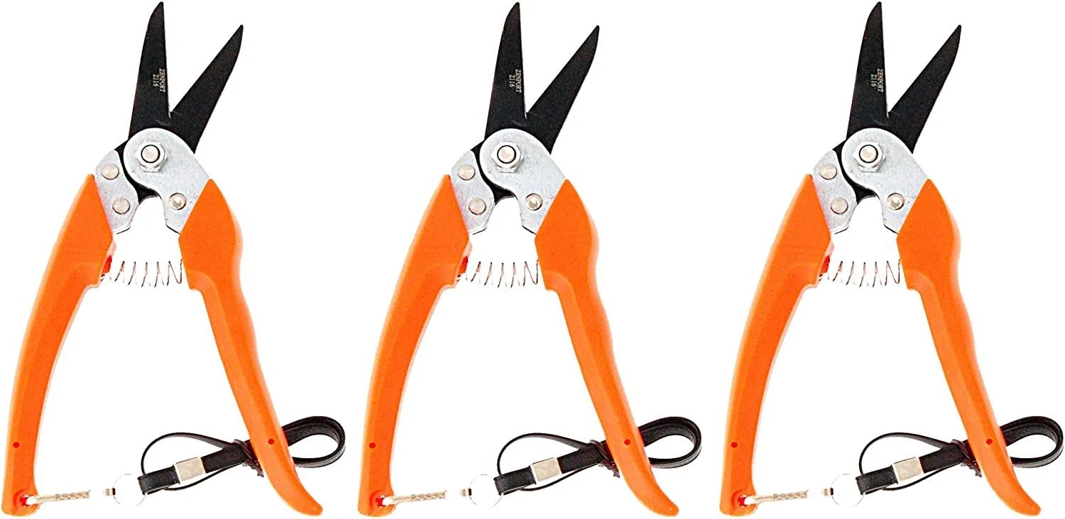 Zenport Z116-3PK Hand Pruner, Orange