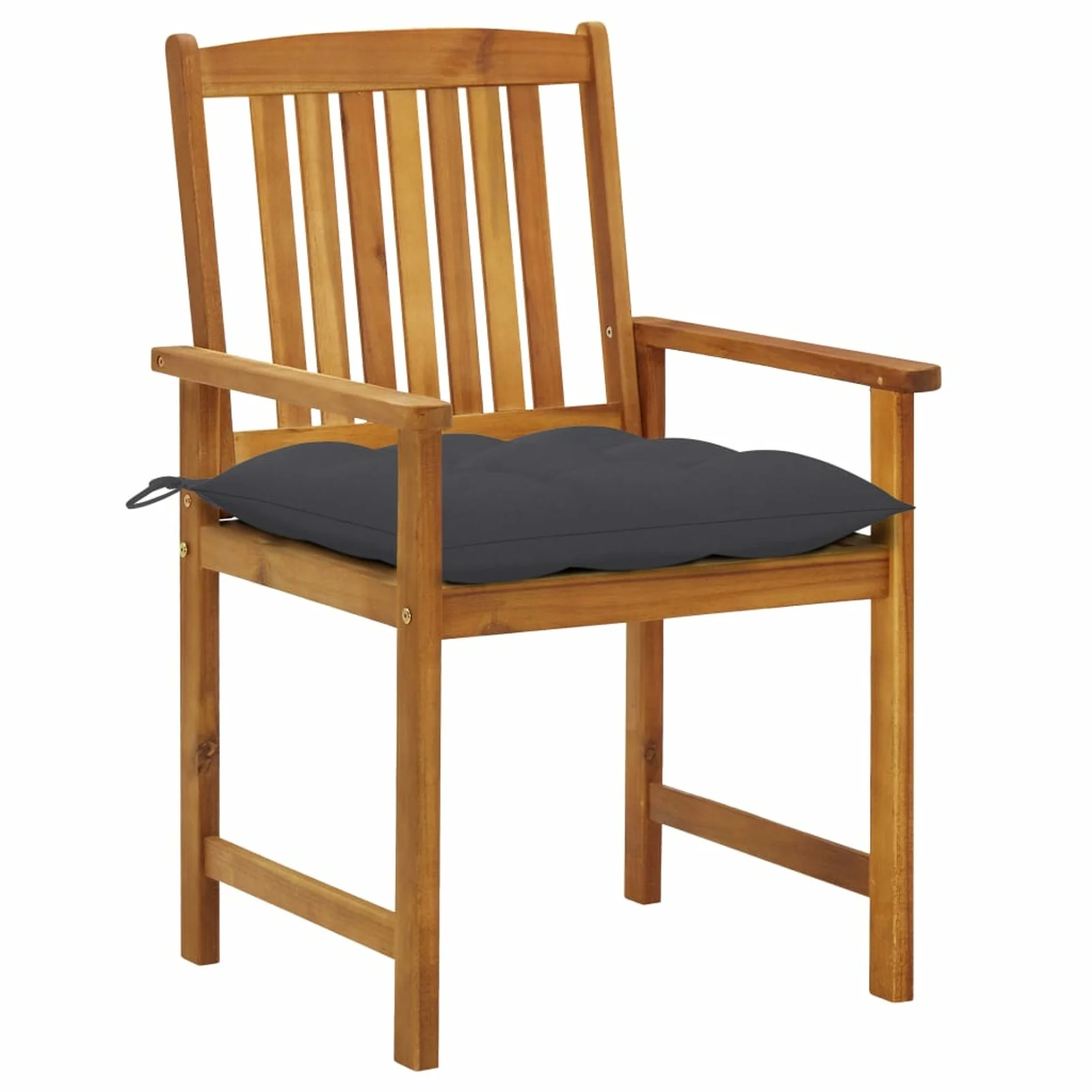 Patio Chairs with Cushions 4 pcs Solid Acacia Wood