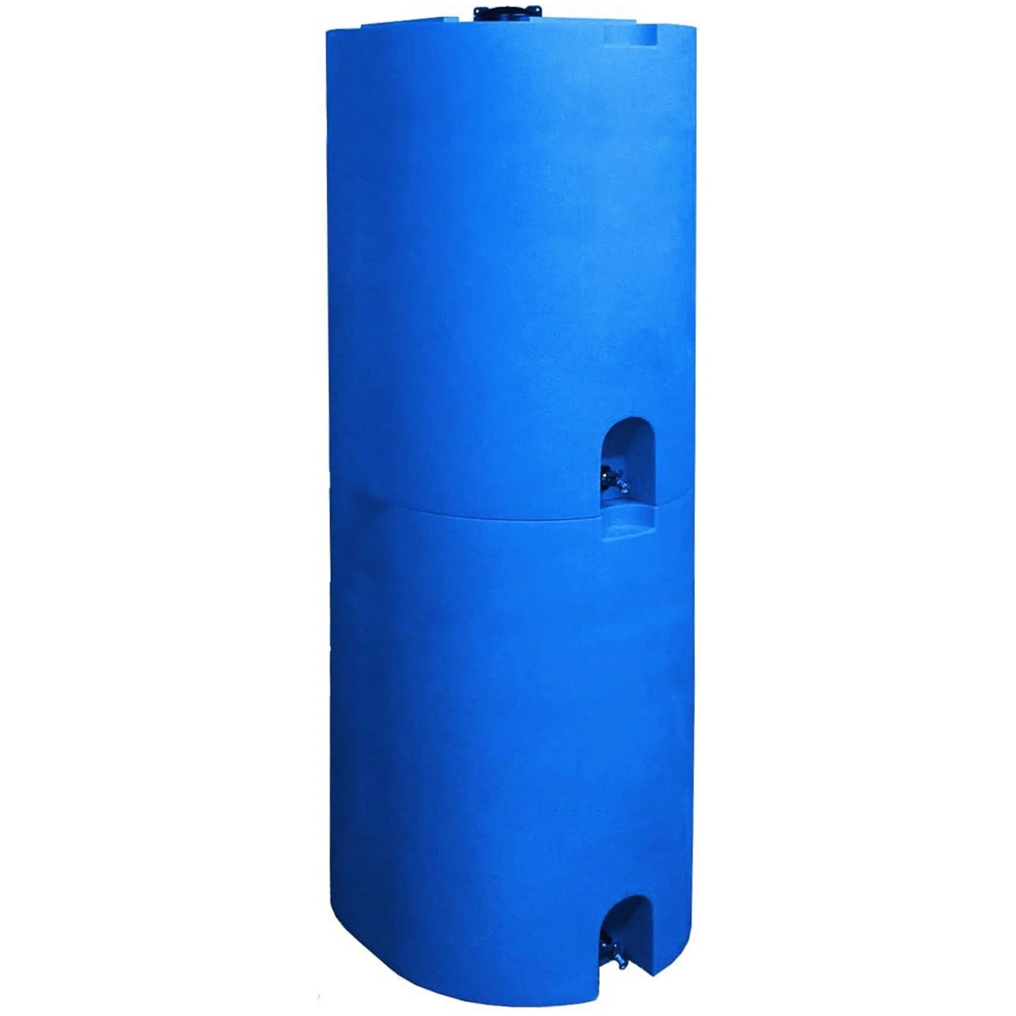 WaterPrepared 55 Gal Stackable Design Utility Water Tank, Blue (3 Pack)