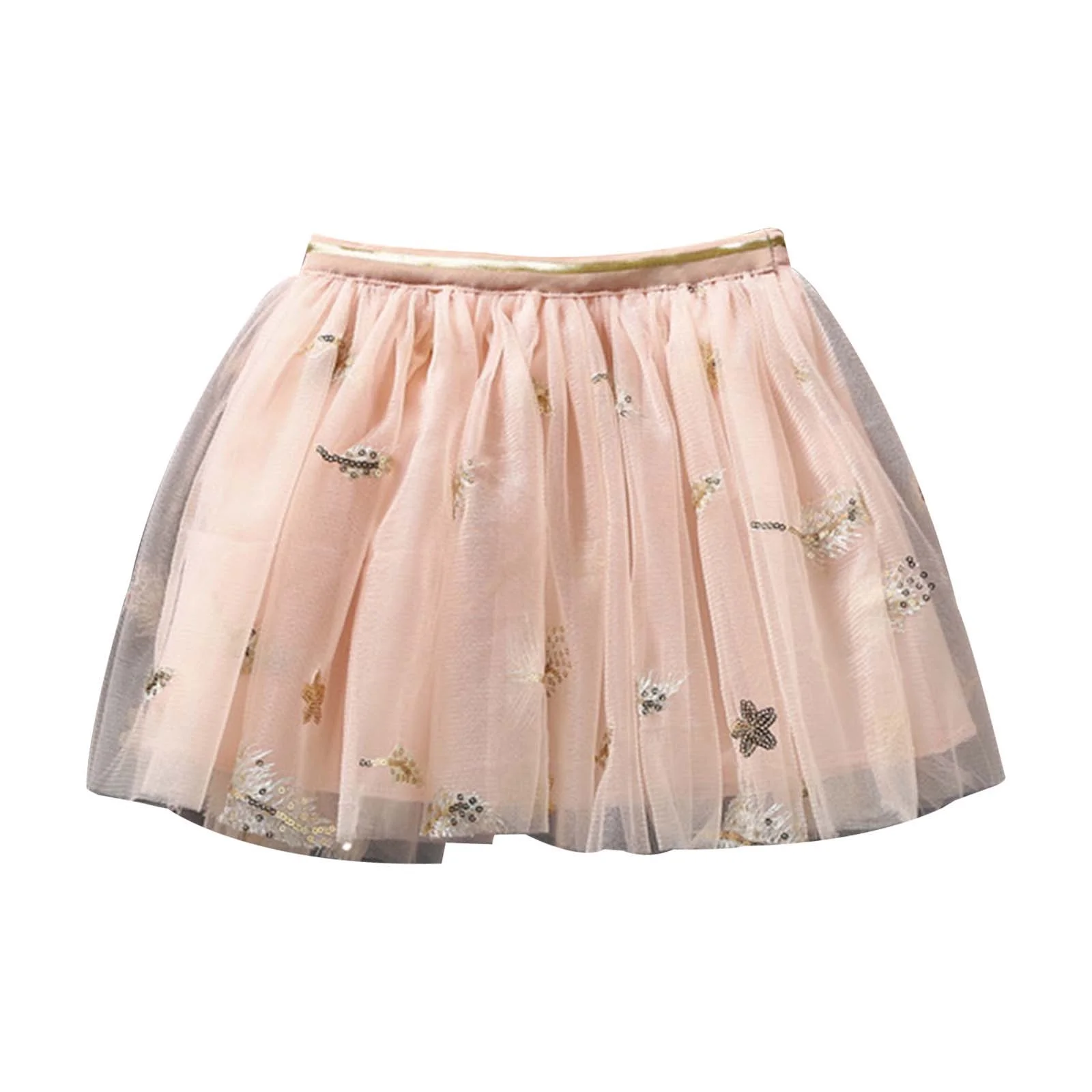 Winter Skater Skirt Spring And Summer Feather Embroidery Skirt In The Children Dance Puffy Skirt Girl' Skirt Maxi Skirts For Women Uk Elasticated Waist