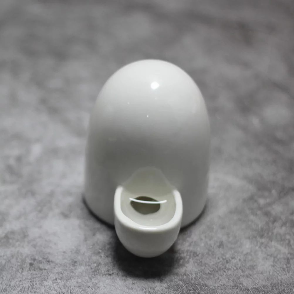 Thick Ceramic Home Pet Water Feeder Hedgehog Drinking Fountain Small Pet Water Dispenser (White)