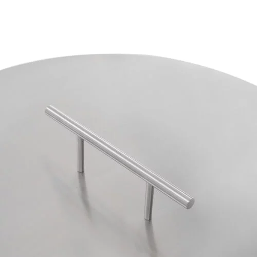 Fire Pit Lid Diameter 22 Inch Cover Stainless Steel Burner Pan Lid Round Sturdy