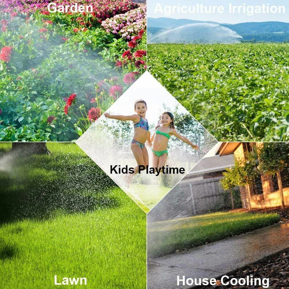 360? Rotating Lawn Garden Sprinkler Grass Sprayer Watering Irrigation System