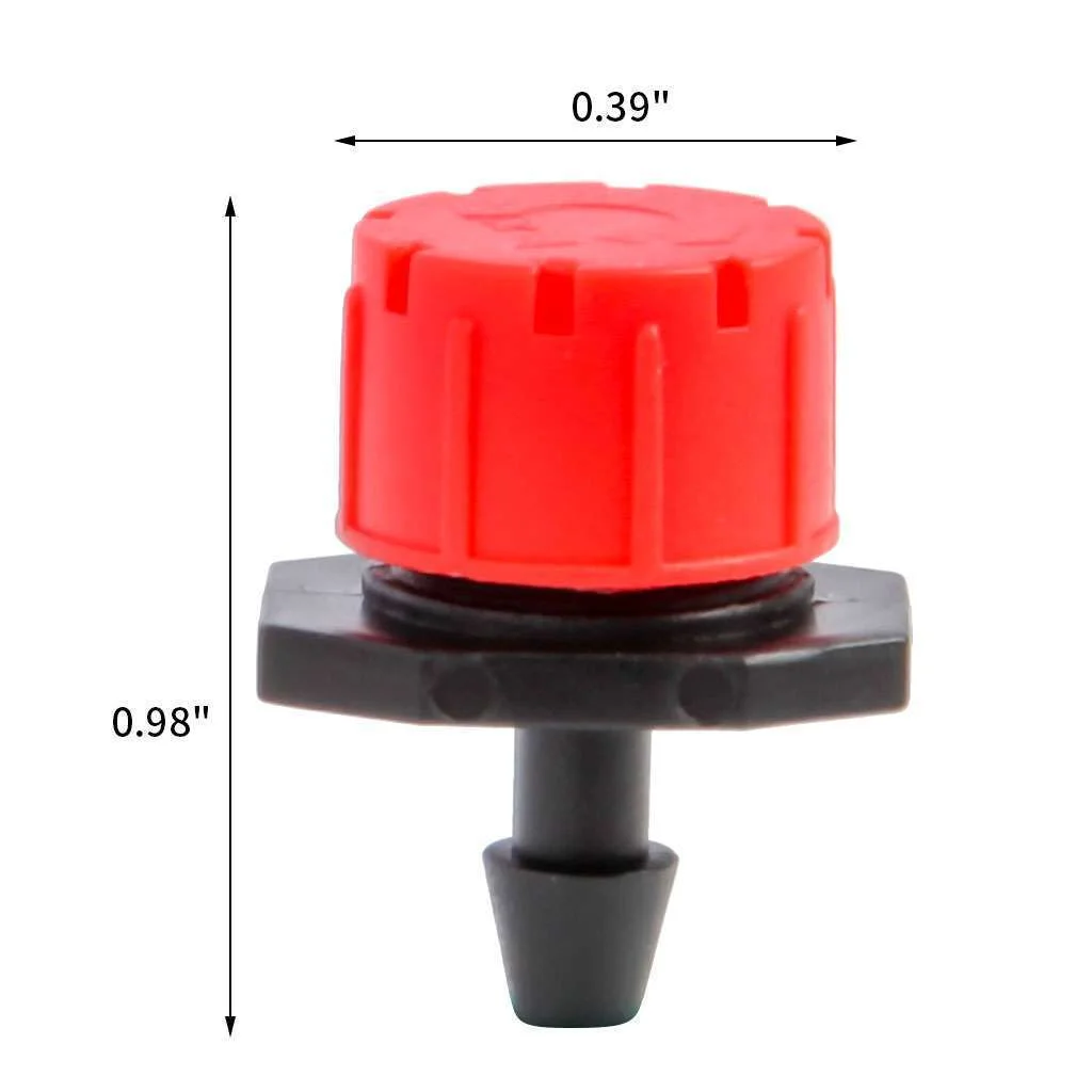 200PCS Garden Hose Irrigation Sprinklers Micro Drippers Emitter Drip Head Adjust