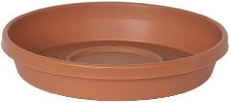 Bloem Terratray 2.7 in. H Resin Traditional Terracotta Clay Tray