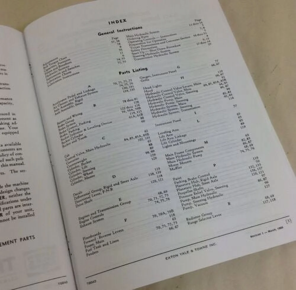 Trojan Tractor Shovels Model 134-A Operators Owners Instructions & Parts Manual