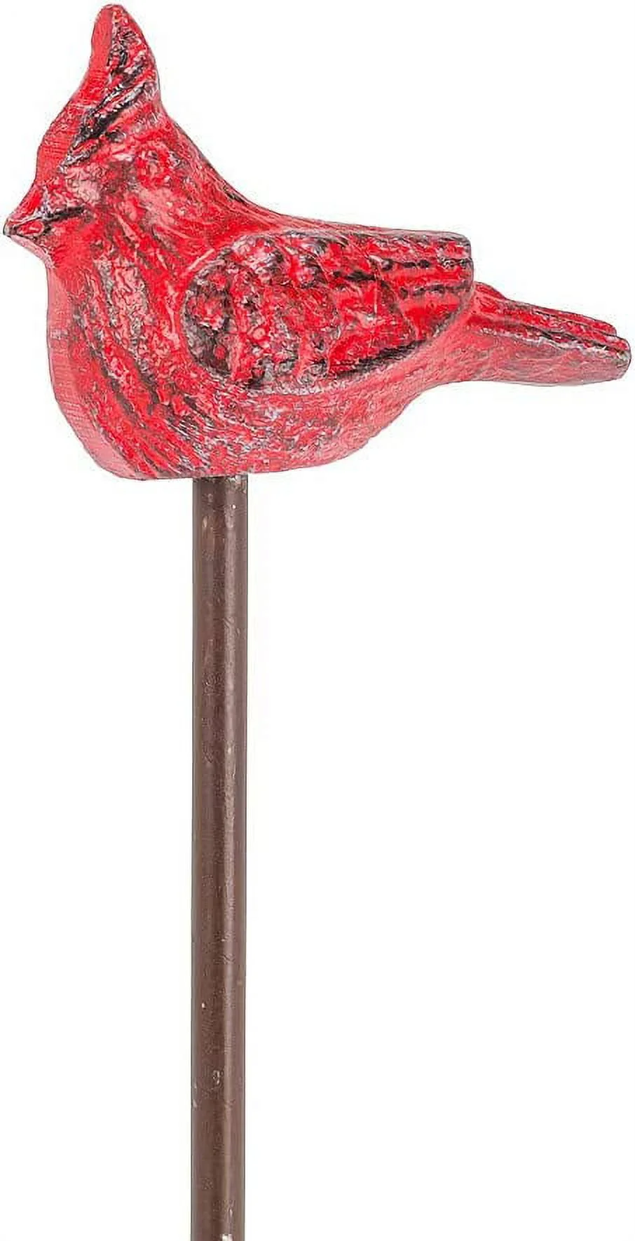 Abbott Collection AB-27-IRONAGE-506-RED 13 in. Cardinal Planter Pick, Antique Red