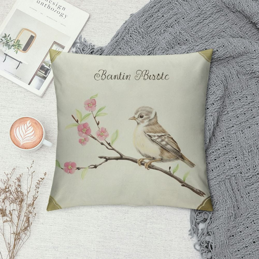 Cmefzd Happy Easter Pillow Covers,Colorful Eggs with Nest Print Pillow Case Cushion Case, Flower Bow Heart Decorative Throw Pillow Cases, Chic Holiday Easter Gift for Sofa, Chair, Bed White