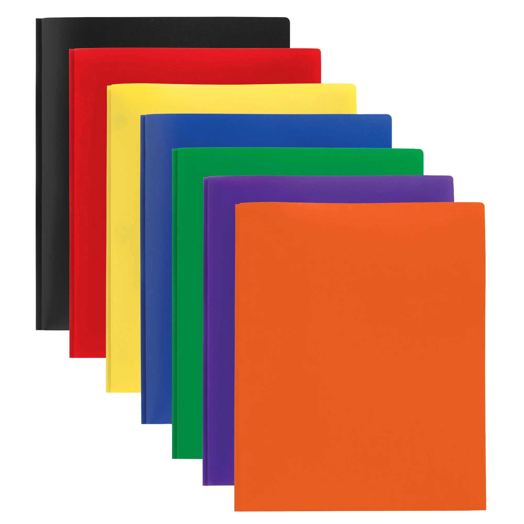 Office Depot® Brand 2-Pocket School-Grade Poly Folders With Prongs, 8-1/2