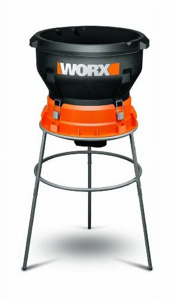 worx wg430 13 amp foldable bladeless electric leaf mulcher