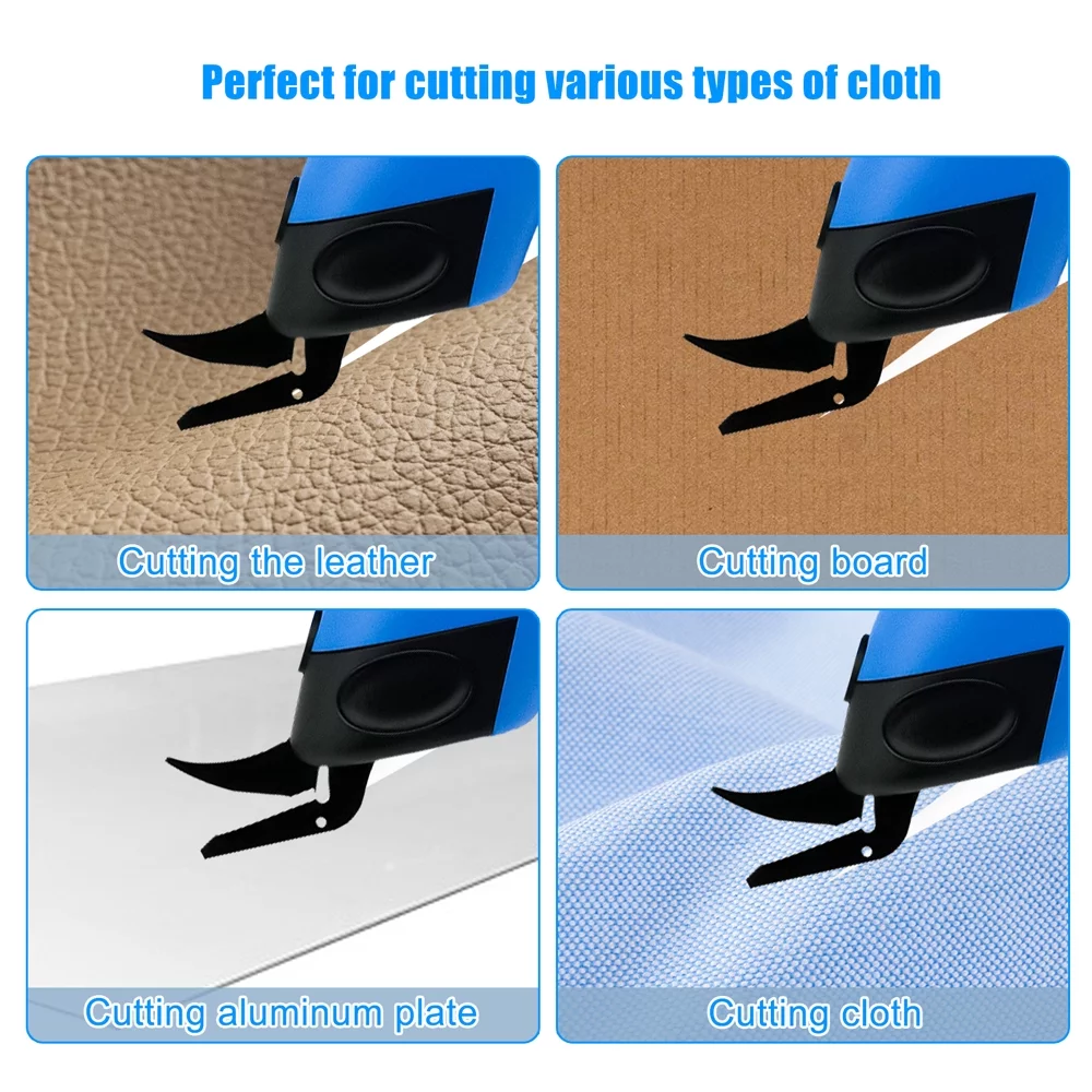 Dazzduo Electric scissors,Cloth Cutter Portable Portable Fabric Leather Handheld Cloth Cutter Cutter Portable Fabric