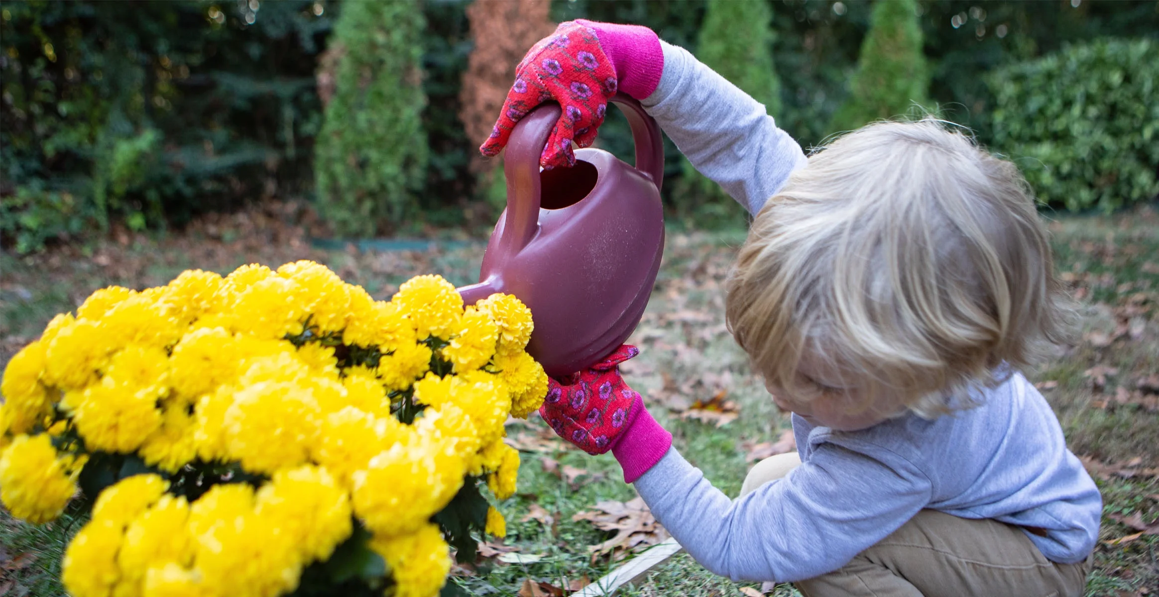 G & F Soft Jersey Kids Blue Green Color Garden Gloves 1823, Durable & Safe, 3 Pairs