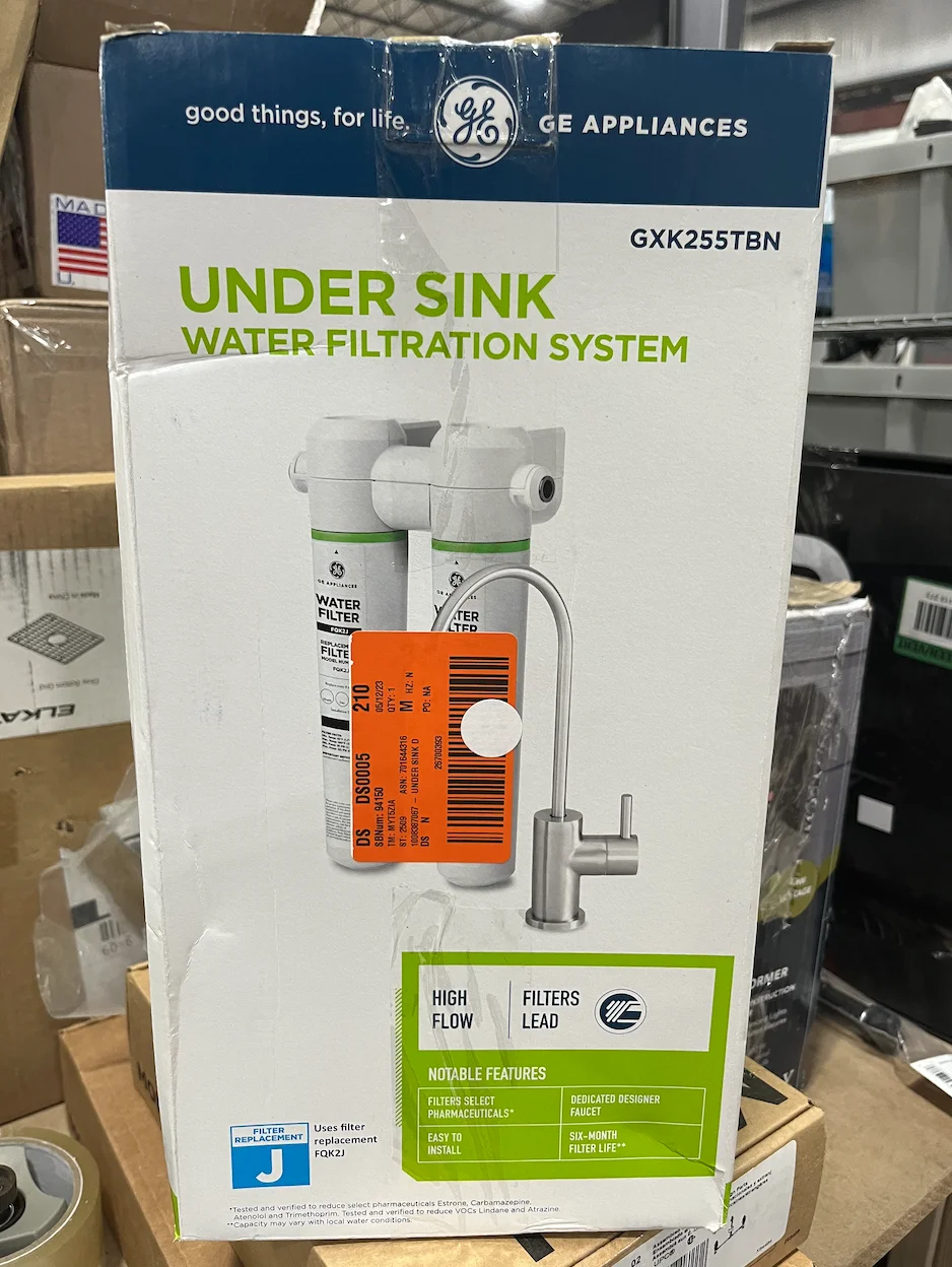 GE Under Sink Dual Stage Water Filtration System with Faucet