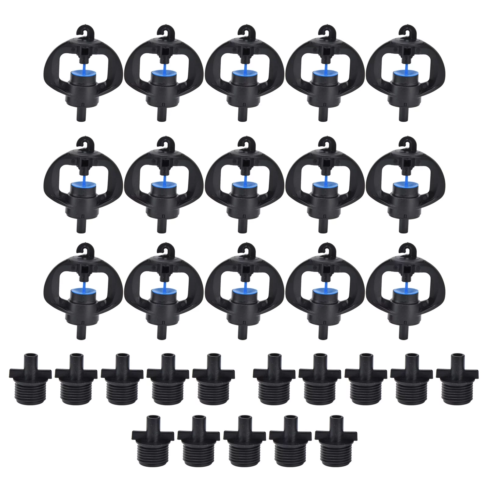 15 Rotating Sprinkler Plastic Rotating Sprinkler Nozzle 360 Degree Agricultural Rotating Sprinkler G1/2in Male Thread