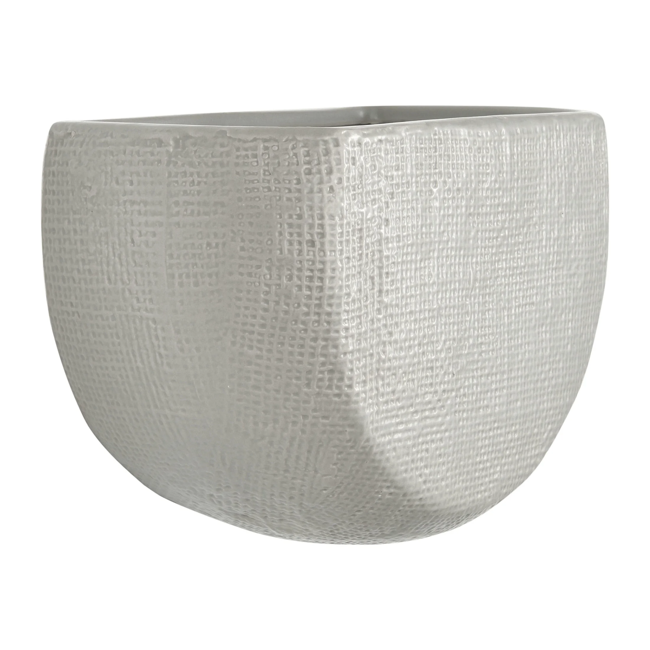 Creative Co-Op Stoneware Wall Planters, Set of 2