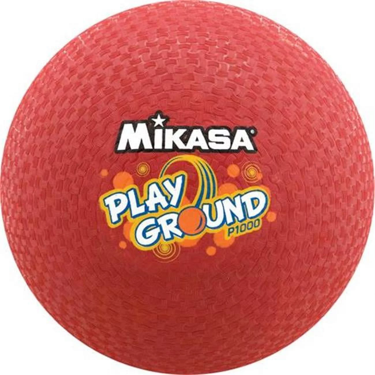 Mikasa Rubber Cover Playground Ball, 10 Dia in, Red