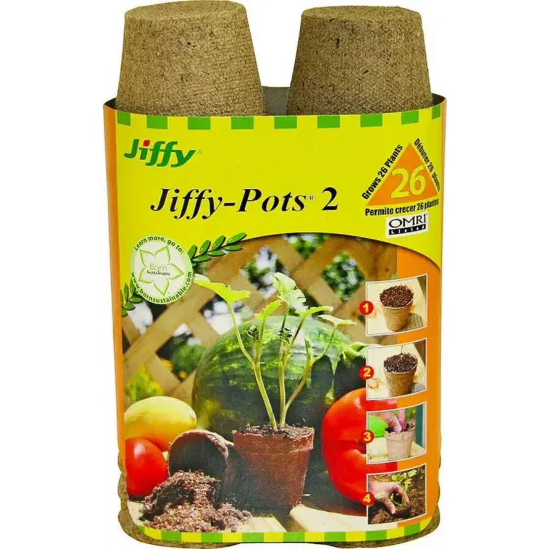 Ferry Morse JP226 Jiffy Jiffy Biodegradable Seed Starting Jiffy-Pots, Each