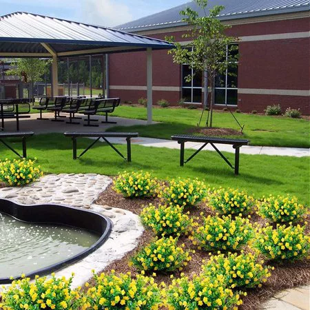 Viworld 6 Bundles Artificial Flowers Outdoor Fake Flowers , UV Resistant Faux Plastic Greenery Shrubs Plants for Hanging Garden Porch Window Box Décor (Yellow)