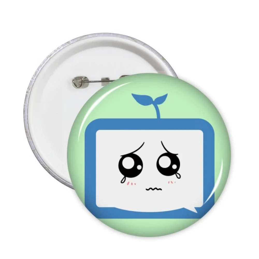 Saplings Injustice Small TV Happy Original Pins Badge Button Round Clothing Decoration 5pcs