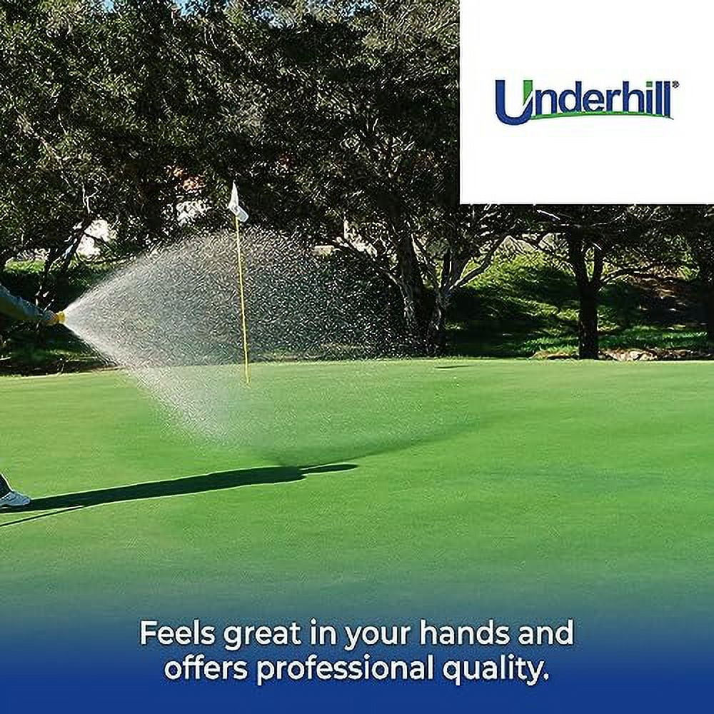 Underhill Garden Water Hose Nozzle, Sprayer, 37 GPM 80 PSI, 3/4-Inch Thread Inlet, Jet, Soak, Fan, Attachment, Heavy-Duty Metal and Rubber, Adjustable, Magnum, NG450