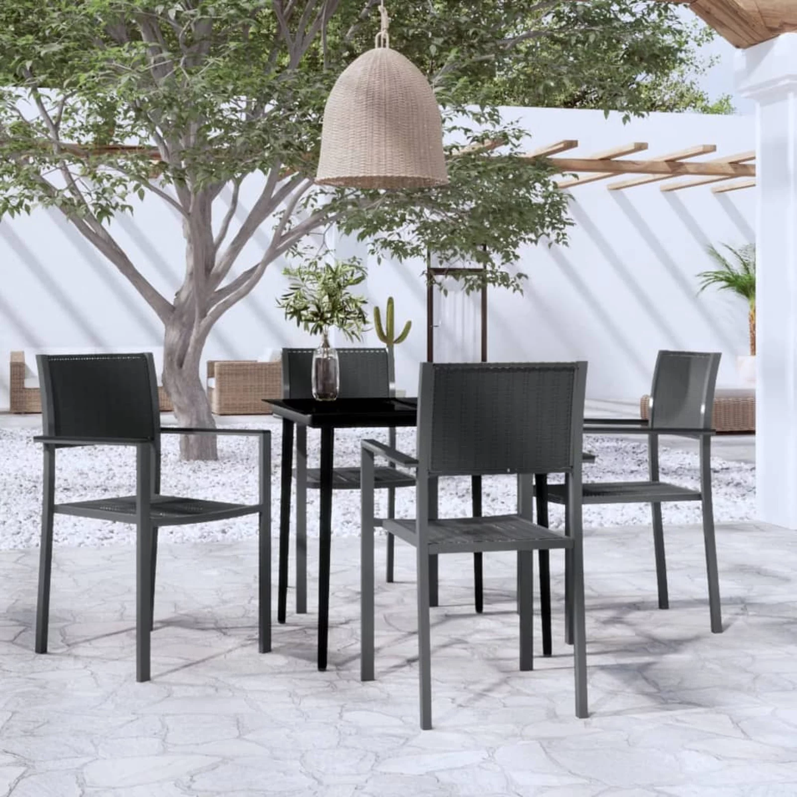 Irfora parcel,3099276Furniture SetFurniture Patio Furniture SetPatio 5 Piece Furniture Set Patio Chair Balcony Chair Barash 4 Table AndSet 4 Vidaxl Jiaocha